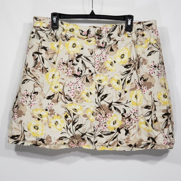 Croft & Barrow  Stretch  Floral Skort Plus Size 18 - Picture 1 of 5